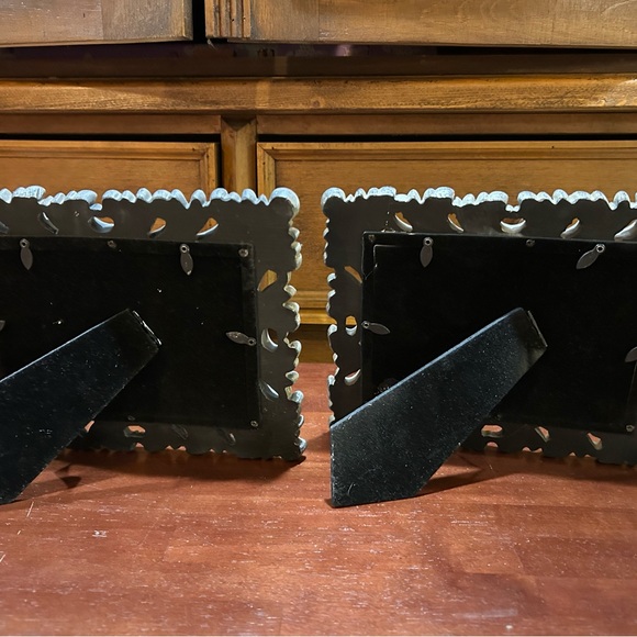 Distressed Picture Frame Set with Ornate Accents - Picture 2 of 5